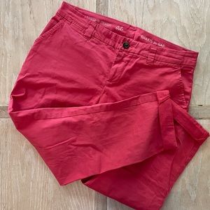 Gap Broken in straight khakis. Color Salmon